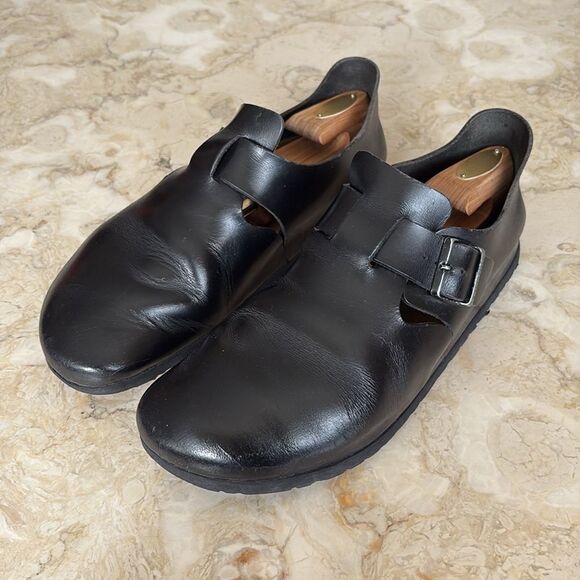 Birkenstock London Black Leather Shoes - Picture 4 of 13